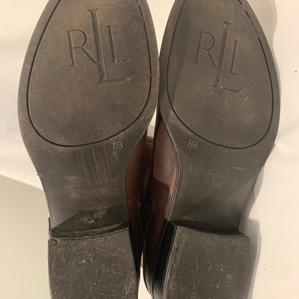 Ralph Lauren Women’s Mila Boot Tall Brown Leather 8B - Picture 4 of 4